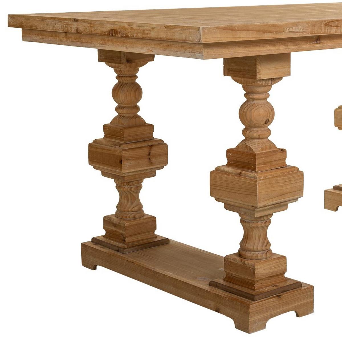 WOHNZIMMERTISCH aus Holz 180x90x80 cm - Braun, Holz (90/180/80cm) - Wanderlust