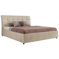 POLSTERBETT GALA CLASSIC 180/200 - Beige Velvet - Multipocket-Matratze - Beige, Textil (180/200cm) - MKS