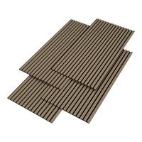 AKUSTIK WANDPANEEL-SET Vang 4-TLG. III. - Walnussfarben, Holzwerkstoff/Kunststoff (60/120/2.1cm) - NEU.HOLZ