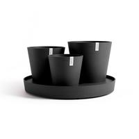 BLUMENTOPF Dubai 56,5/30,7 cm Dunkelgrau - Dunkelgrau, Kunststoff (56.5/30.7cm) - Ecopots