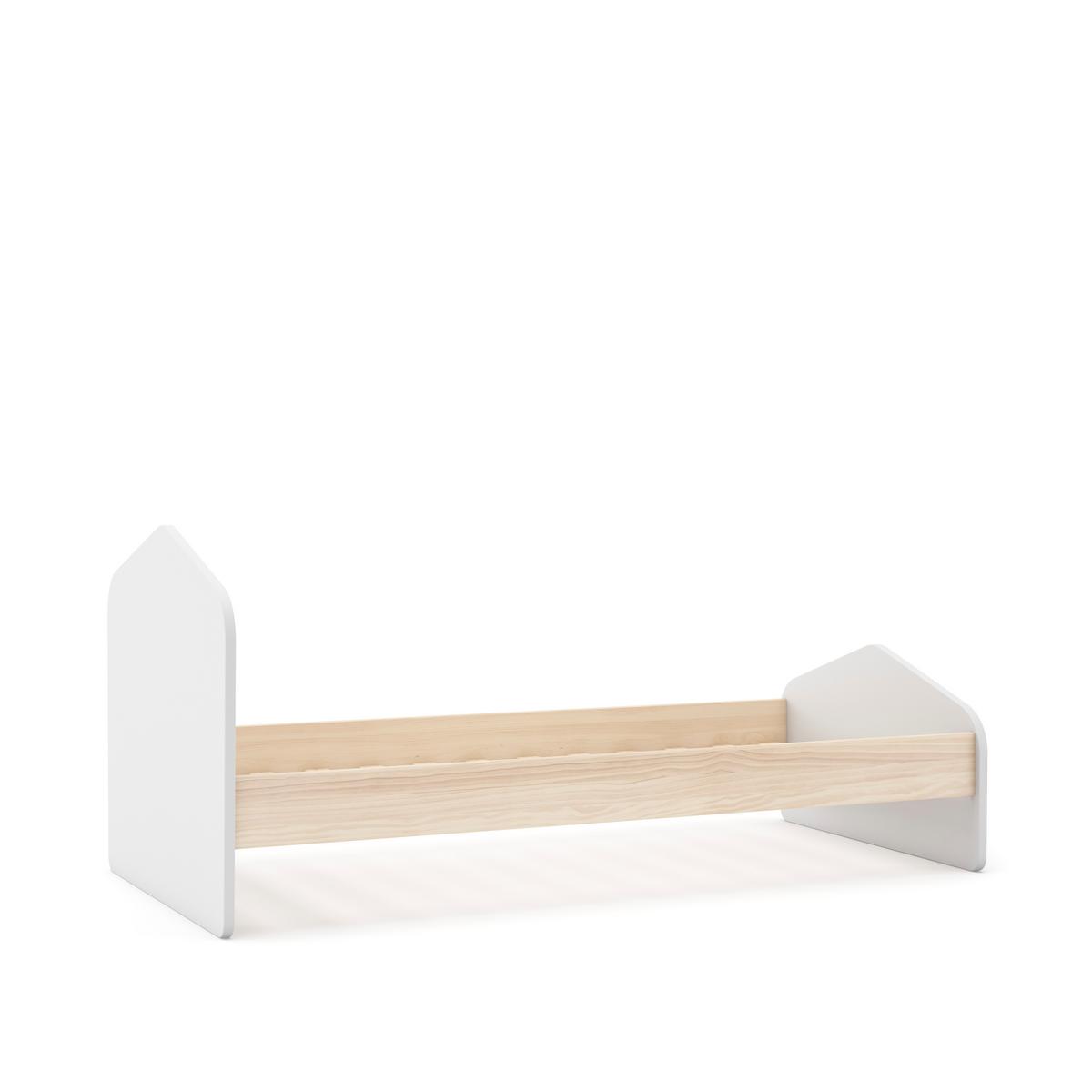 BETT Estefania Weiß 195/100/90 cm - Weiß, Holz (190/90cm) - Calicosy