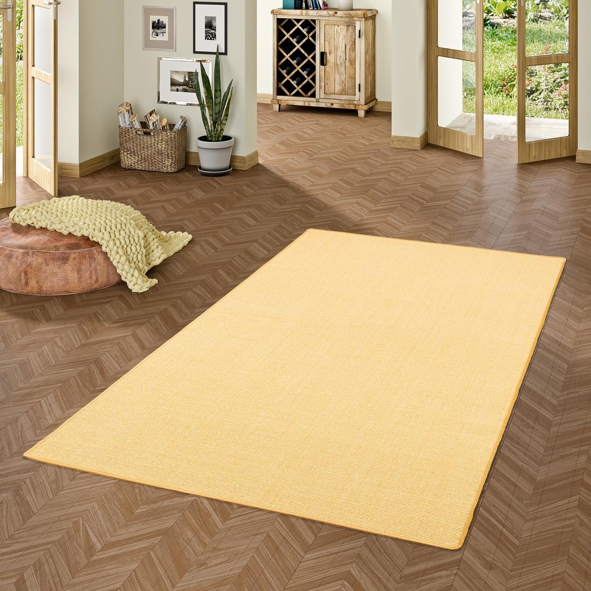 SISAL NATUR TEPPICH KLASSISCH - Honig, Textil (100/300cm) - Snapstyle