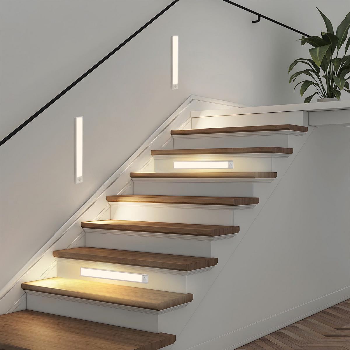 LED-UNTERBAULEUCHTE Benjamin II 30/4/1cm(2er-set) - Silberfarben, Metall (30/4/1cm) - Nettlife