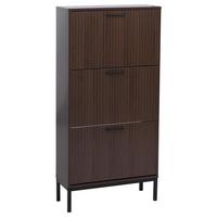 SCHUHKIPPER Walnuss Dekor - Walnussfarben, Holz (60/125/25cm) - MCW