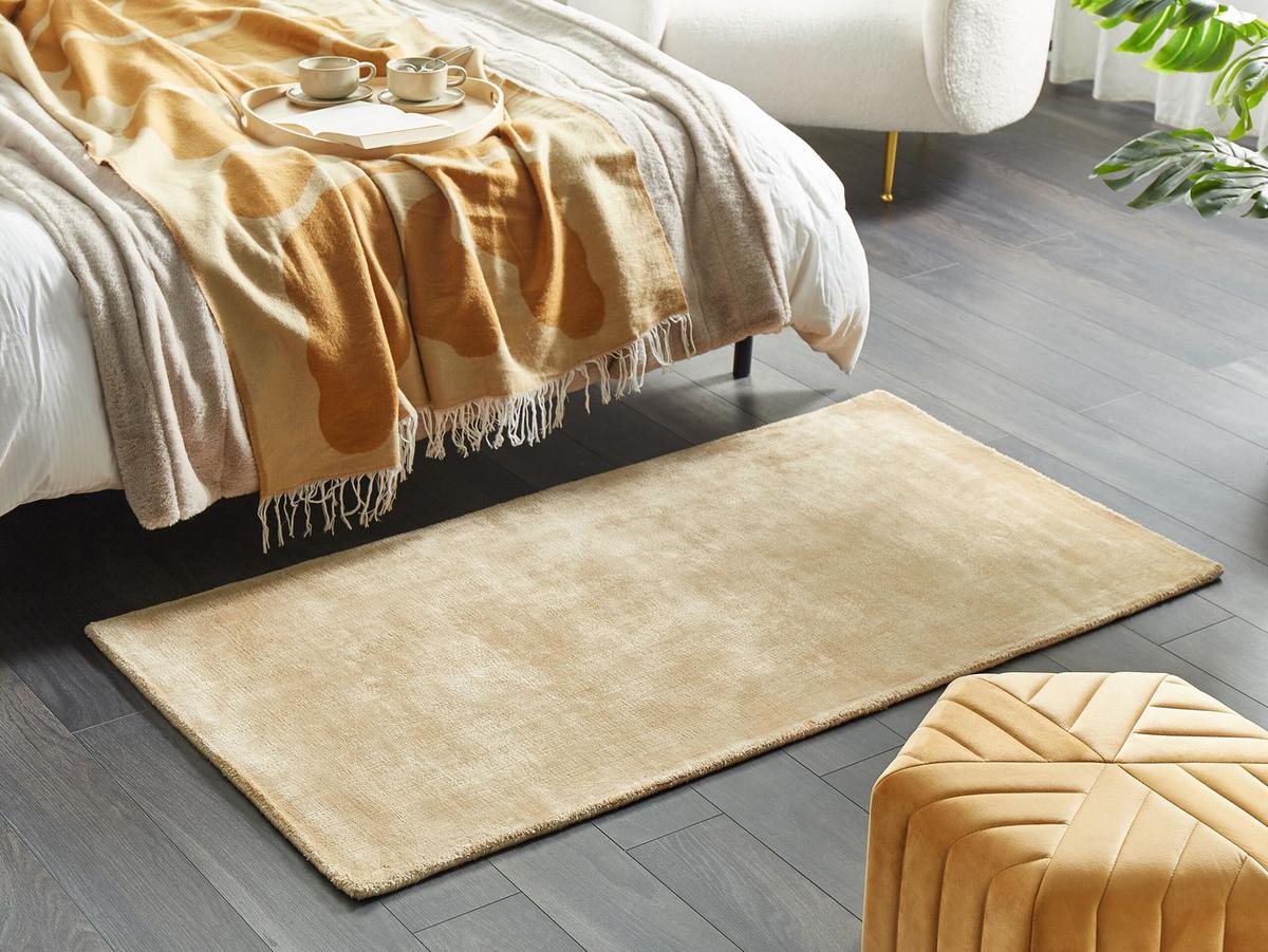 KURZFLOR-TEPPICH Gesi II 150/80 cm - Beige, Naturmaterialien (80/150cm) - Beliani
