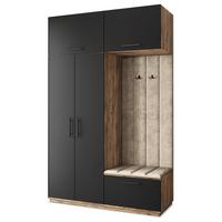 GARDEROBENSCHRANK REMA 150/240/60 cm Modern Eichefarben - Eichefarben/Beige, Holzwerkstoff (150/240/60cm) - MASSENO