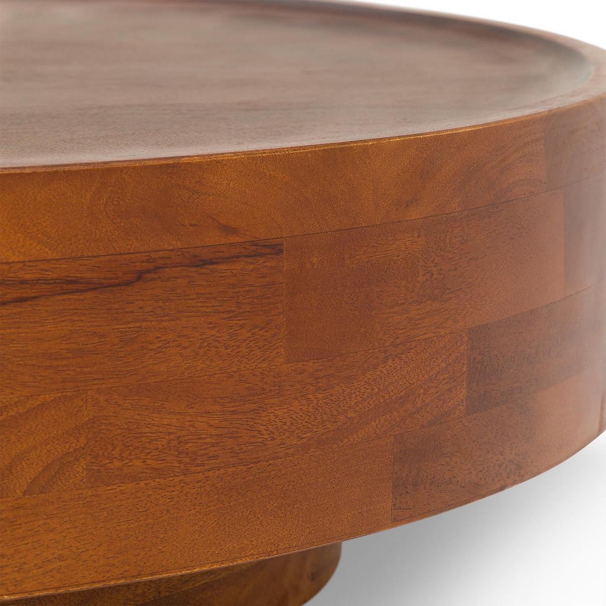 COUCHTISCH TIBET dunkelbraun - Dunkelbraun, Holz (110/110/27cm) - IDIMEX