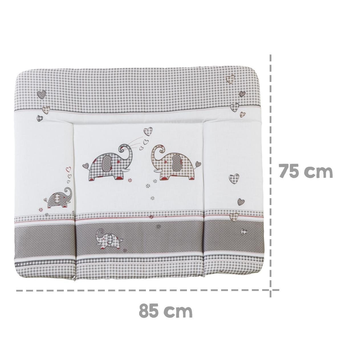 WICKELAUFLAGE Jumbo twins grau - Grau, Textil (85/75cm) - Roba