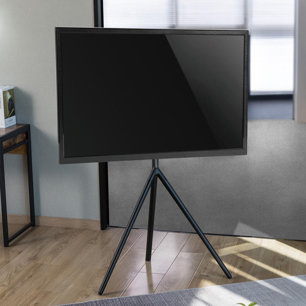 TV-HALTERUNG Valle - Schwarz, Kunststoff/Metall (85.5/137/46.5cm) - pro.tec
