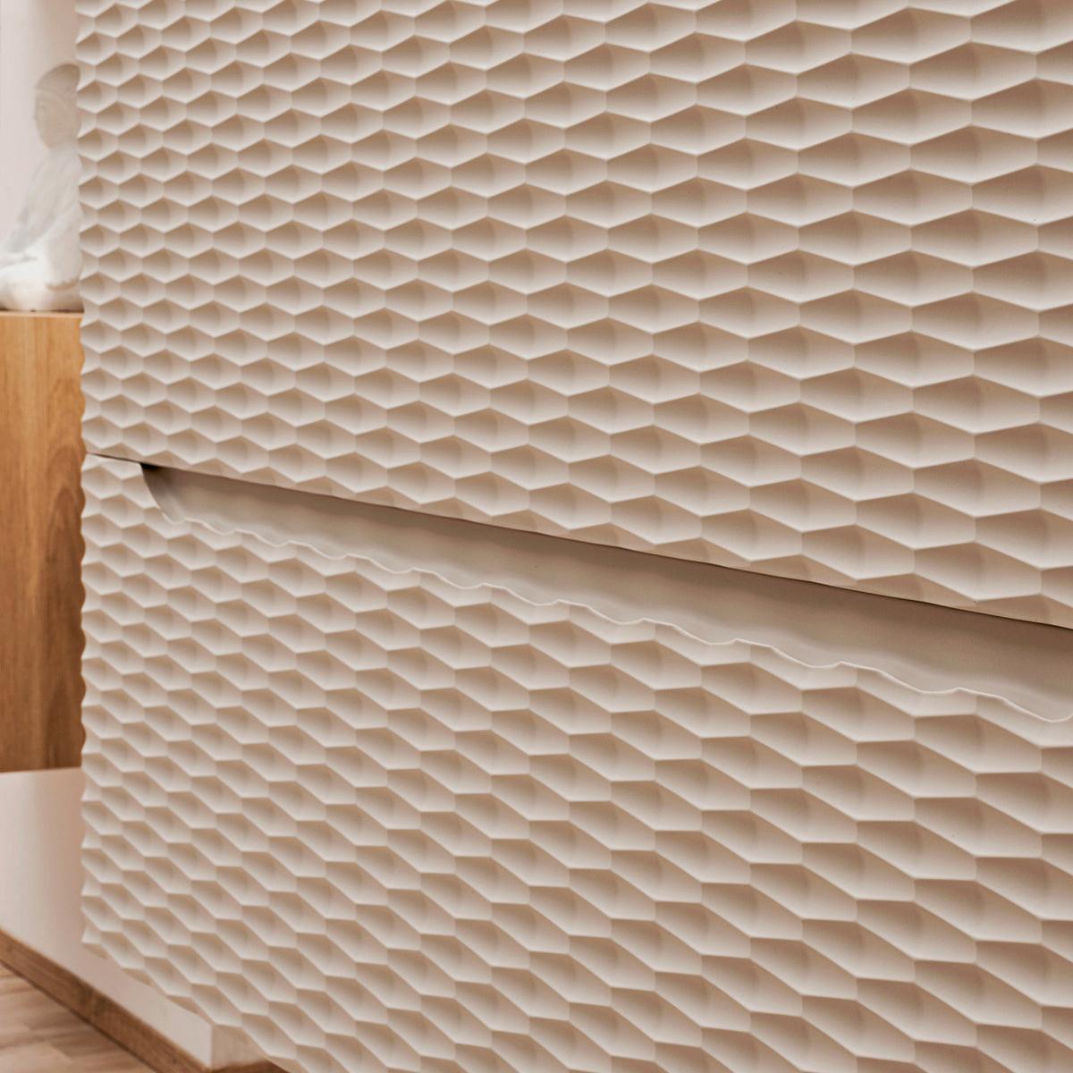 WASCHTISCHUNTERSCHRANK 90cm Elora Beige und Holz - Beige, Holzwerkstoff (90/59/46cm) - Petits-meubles