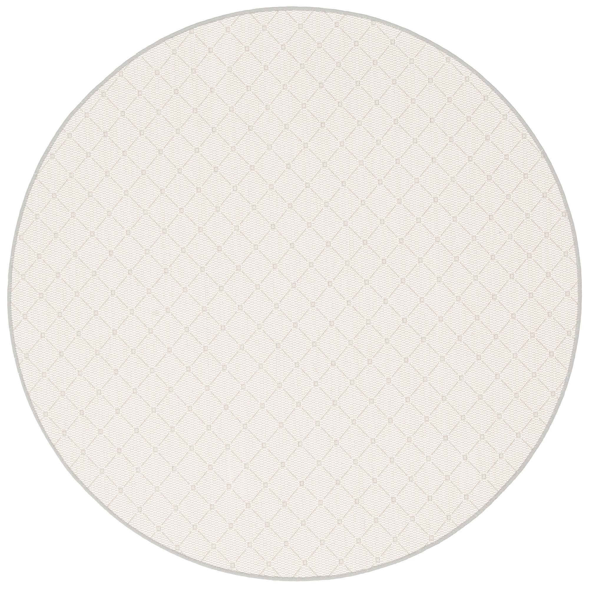 IN & OUTDOOR TEPPICH OSLO TREND RUND - Hellgrau, Textil (100/100cm) - Snapstyle