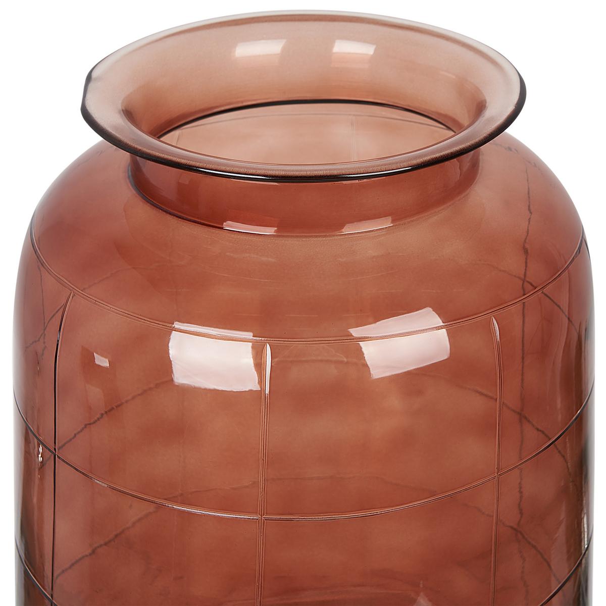 BLUMENVASE Glas braun Vindaloo - Braun, Glas (35cm) - Beliani