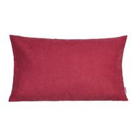 KISSENHÜLLE FarbTon Chenille-Haptik himbeer-rot 50/30 cm - Rot, Textil (30/50cm) - beties Heimtextil