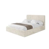 POLSTERBETT mit Bettkasten und Lattenrost, Bett mit Matratze H3/H4 - ALOVA 160x200 Beige - Beige, Holzwerkstoff/Textil (160/200cm) - ALTDECOR