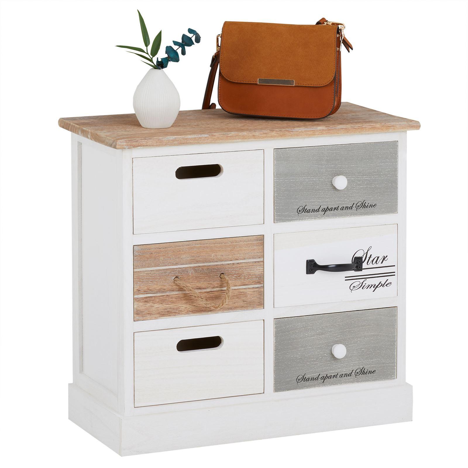 KOMMODE SALVA weiß - Weiß, Holz (54/51/27cm) - CARO-Möbel