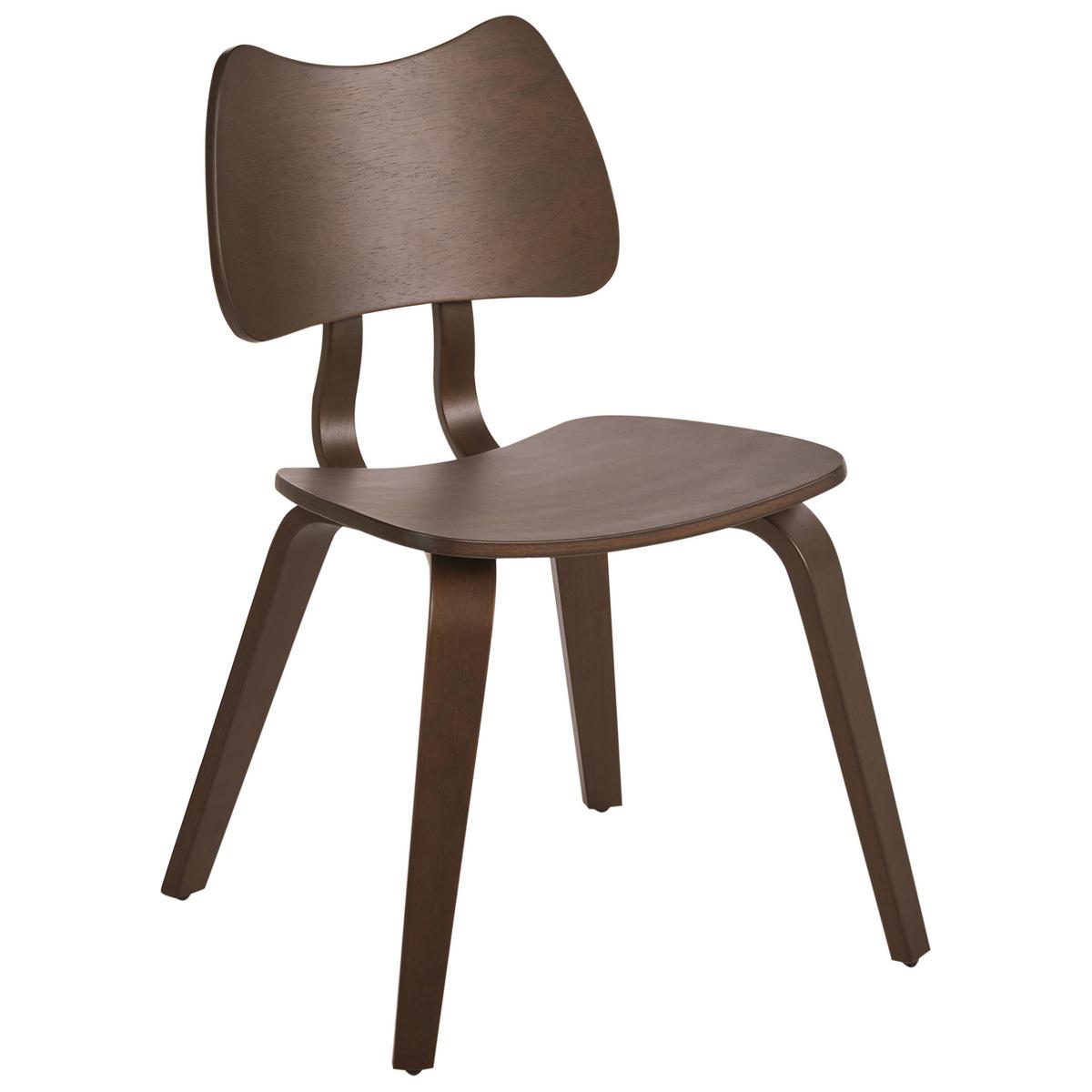 ESSZIMMERSTUHL 2er-Set Holz Dunkelbraun Diana - Dunkelbraun, Holz (53/81/56cm) - Beliani
