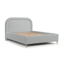 POLSTERBETT Zoya 140/200 cm Hellgrau im Riva Stoff - Hellgrau/Naturfarben, Holz/Holzwerkstoff (140/200cm) - AltaBeds
