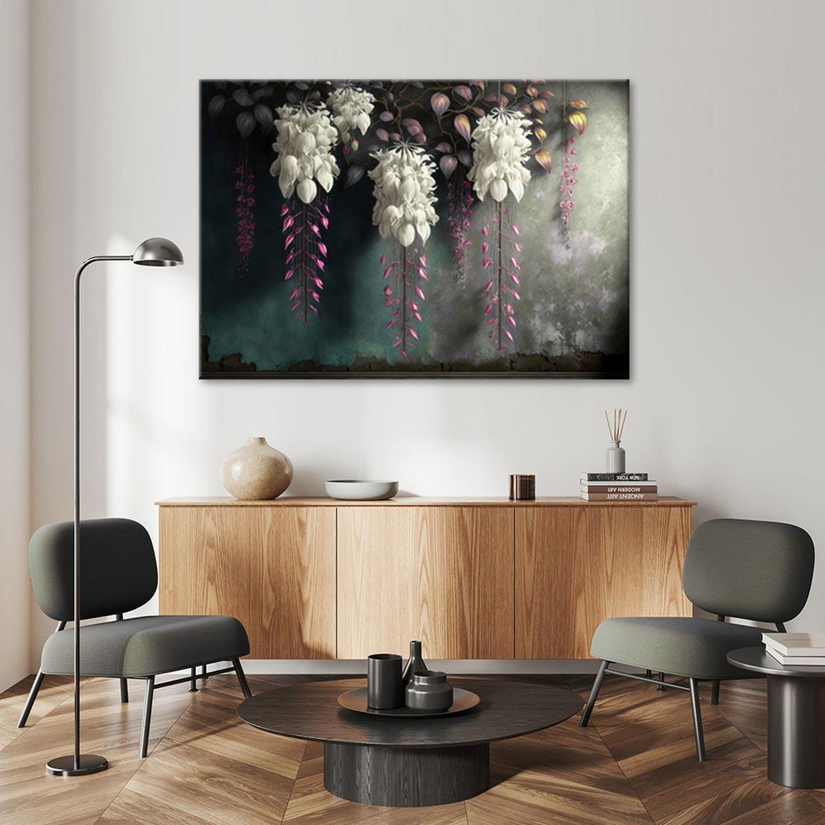 KUNSTDRUCK Grün 90/60 cm - Grün, Textil (90/60cm) - KUNSTLOFT