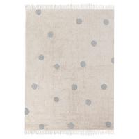 KURZFLOR-TEPPICH Beige 140/200 cm Dardere - Beige/Grau, Textil (140/200cm) - Beliani