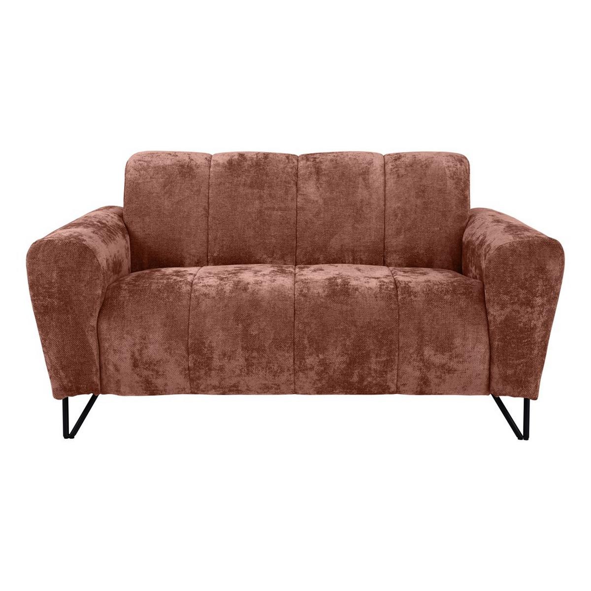 2-SITZER SOFA Volare rot - Rot/Schwarz, Textil/Metall (160/83/98cm) - Beautysofa