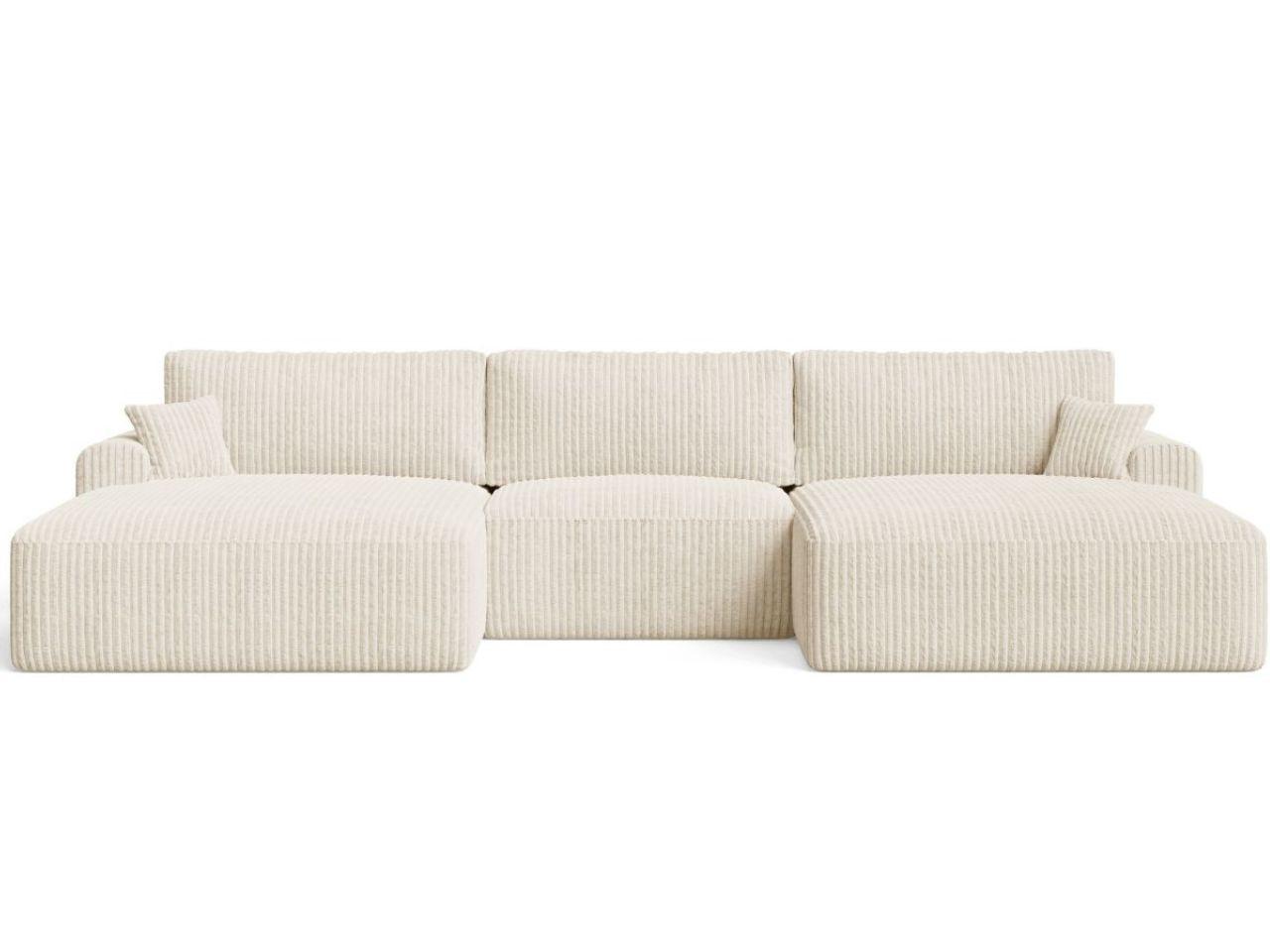 ECKSOFA U Serene Beige - Beige, Holz/Textil (391/145cm) - Graingold