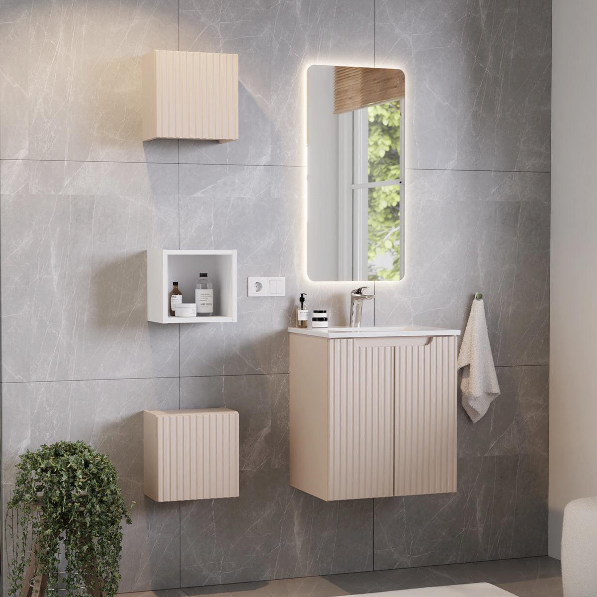 HÄNGESCHRANK 1 Tür Riva Kaschmir - Kaschmir, Holzwerkstoff (30/30/19cm) - Petits-meubles