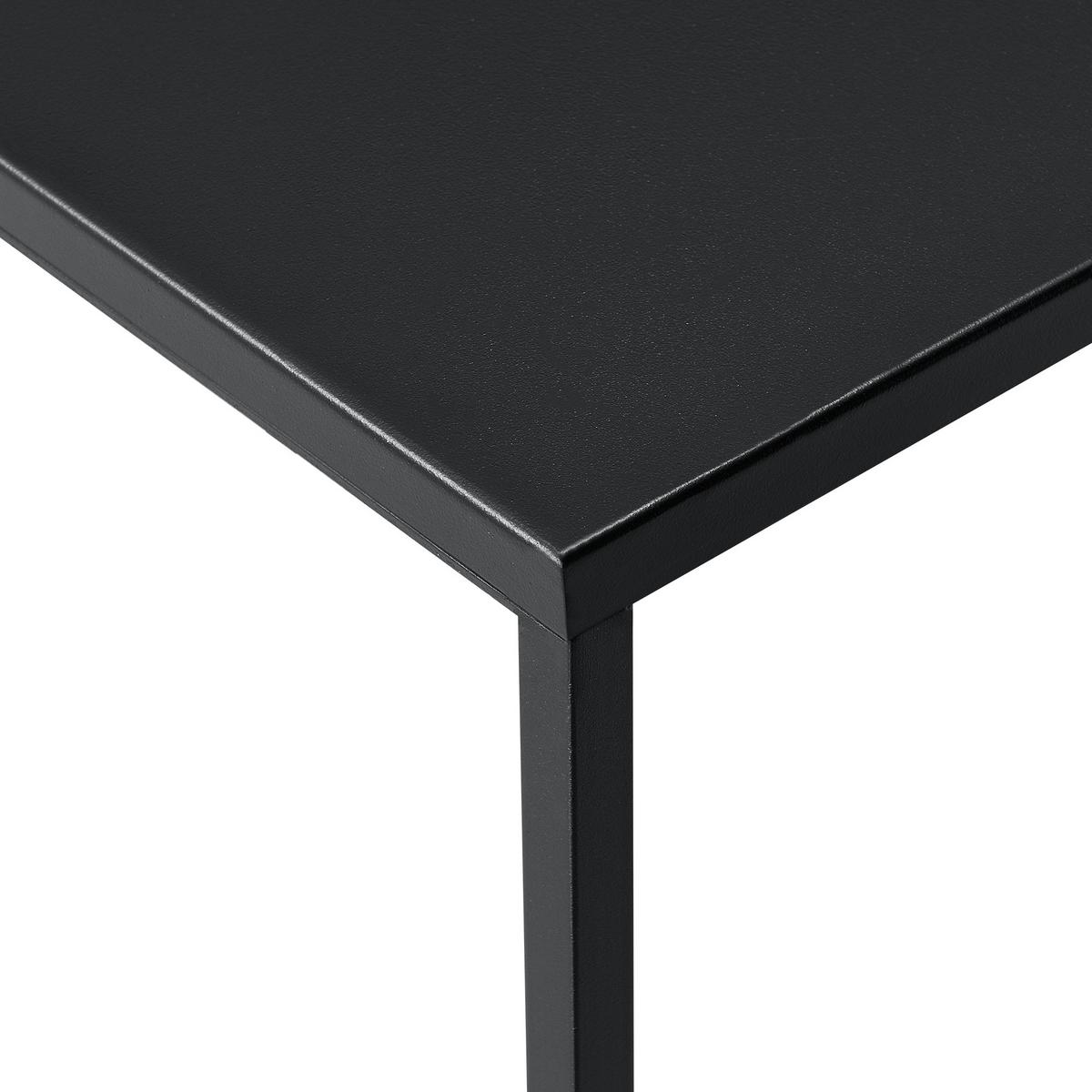COUCHTISCH Lebus 85/85/38 - Schwarz, Metall (85/85/38cm) - [en.casa]
