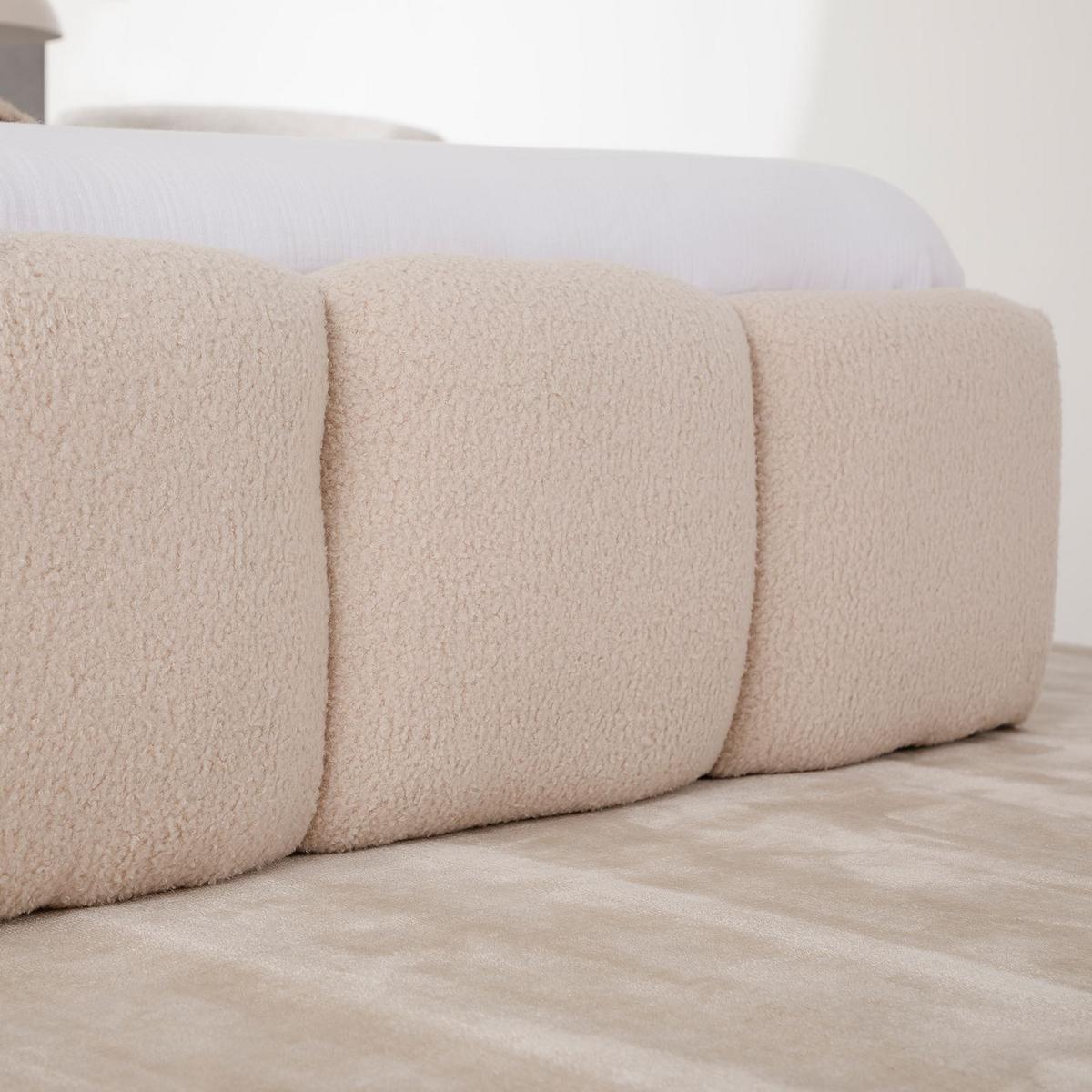 POLSTERBETT CLOUDY 180X200 CM - Beige, Textil (180/200cm) - IDIMEX