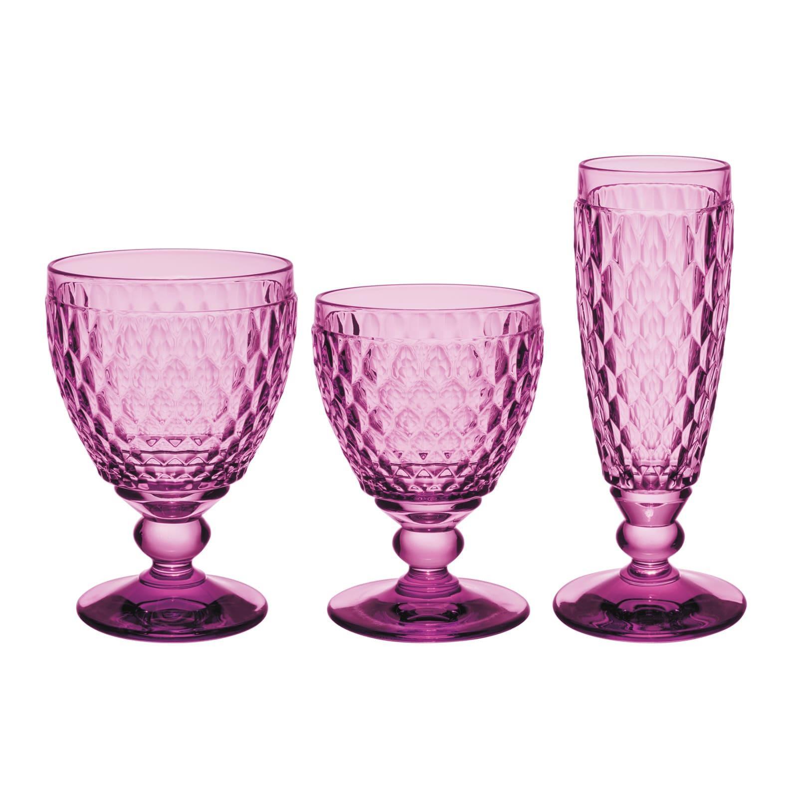 WEIN- & SEKTGLÄSER Boston Coloured Berry 12er Set - Pink, Glas - Villeroy & Boch