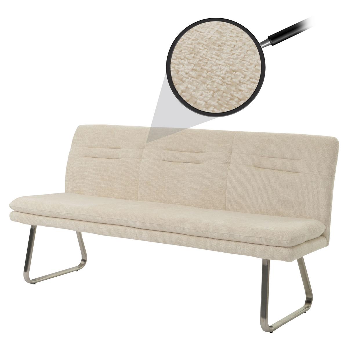SITZBANK Cremeweiß - Creme/Weiß, Textil (180/93/58cm) - MCW
