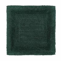 DUSCHVORLEGER 50/50 cm, 100% Baumwolle, wendbar - Waldgrün, Textil (50/50cm) - Homescapes