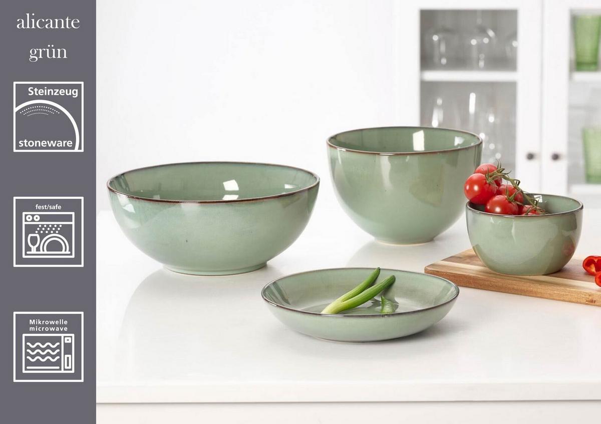 MÜSLISCHALEN Alicante Grün ø 13,5 cm 6er Set - Grün, Keramik (13.5cm) - Ritzenhoff Breker