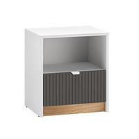 NACHTTISCH Ronan Weiß - Weiß, Holzwerkstoff (43/48/34cm) - Petits-meubles