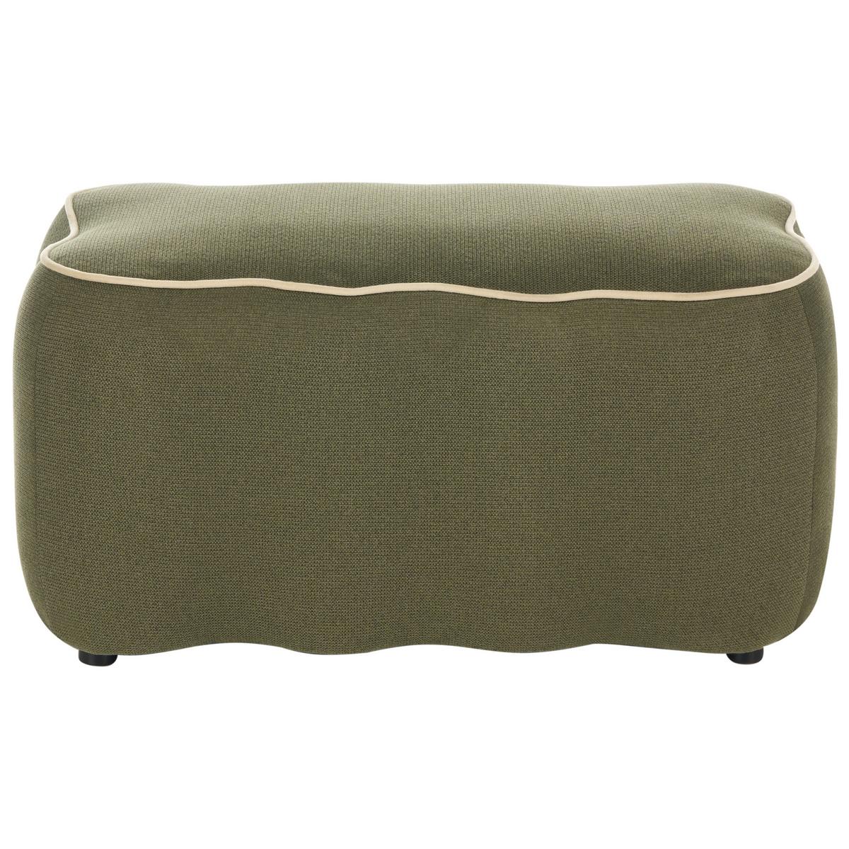 POLSTERBANK Stoff Grün Juno - Beige, Textil (69/38/38cm) - Beliani