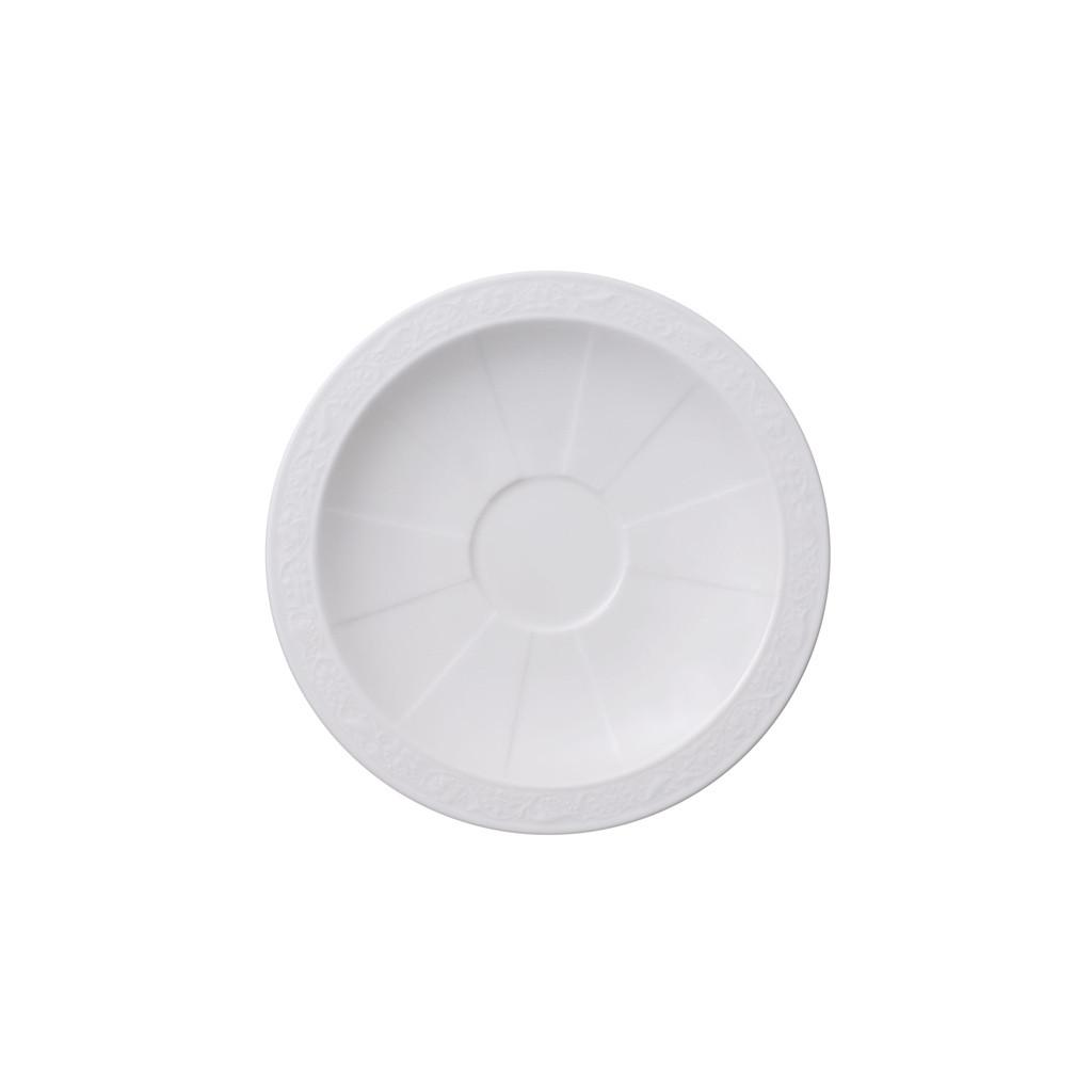 UNTERTASSE White Pearl weiß ø 16 cm - Weiß, Keramik (16cm) - Villeroy & Boch