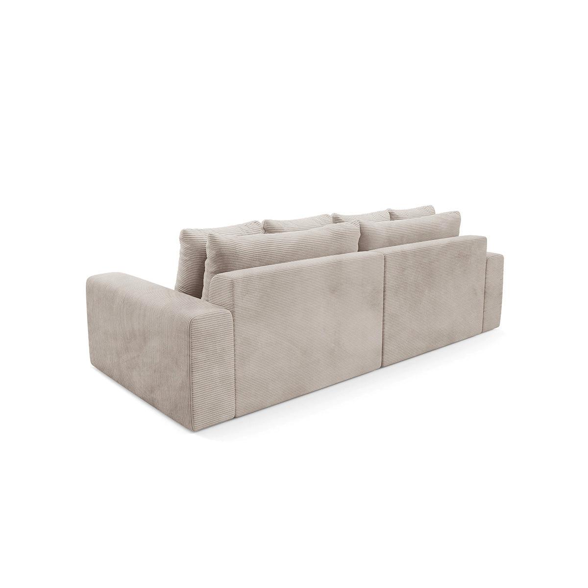 SOFA Paola 3 Sitzplätze Taupe - Taupe, Holz (272/86/120cm) - Petits-meubles