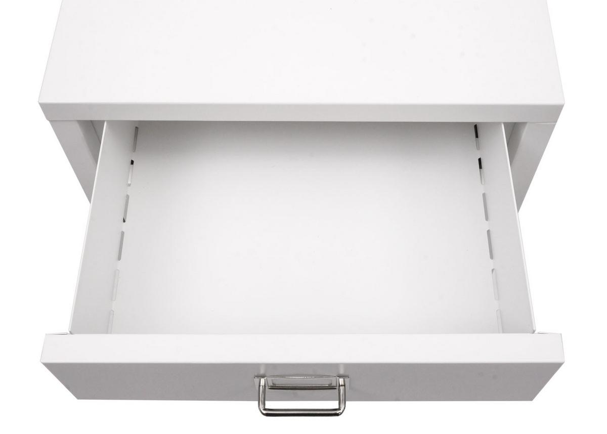 ROLLCONTAINER Weiß - Weiß, Metall (40/115/41cm) - MCW