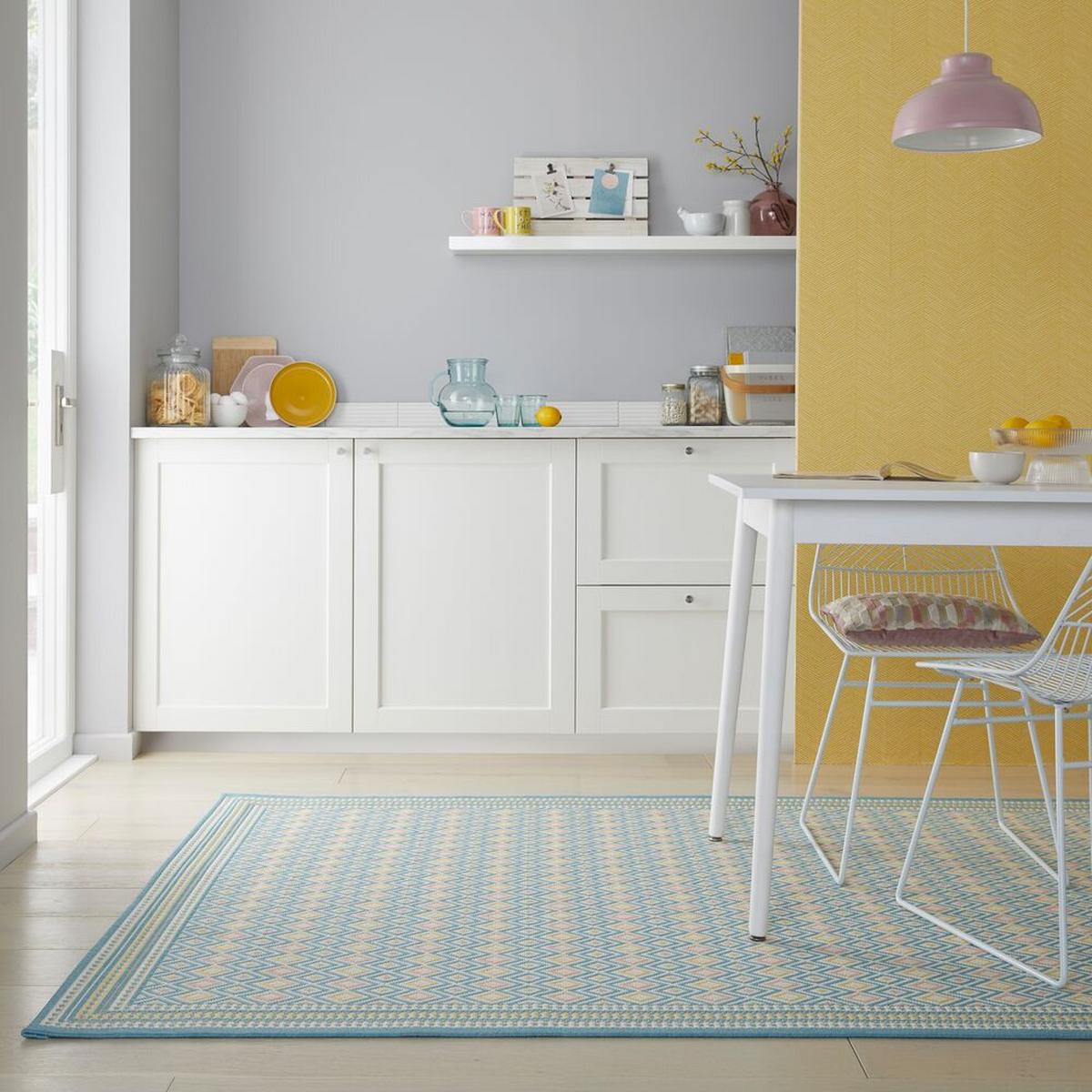 OUTDOORTEPPICH Waschbar RAVENGLASS, geometrisch, Pastellfarben, 200 x 290 cm - Multicolor, Textil (200/290cm) - KADIMA DESIGN