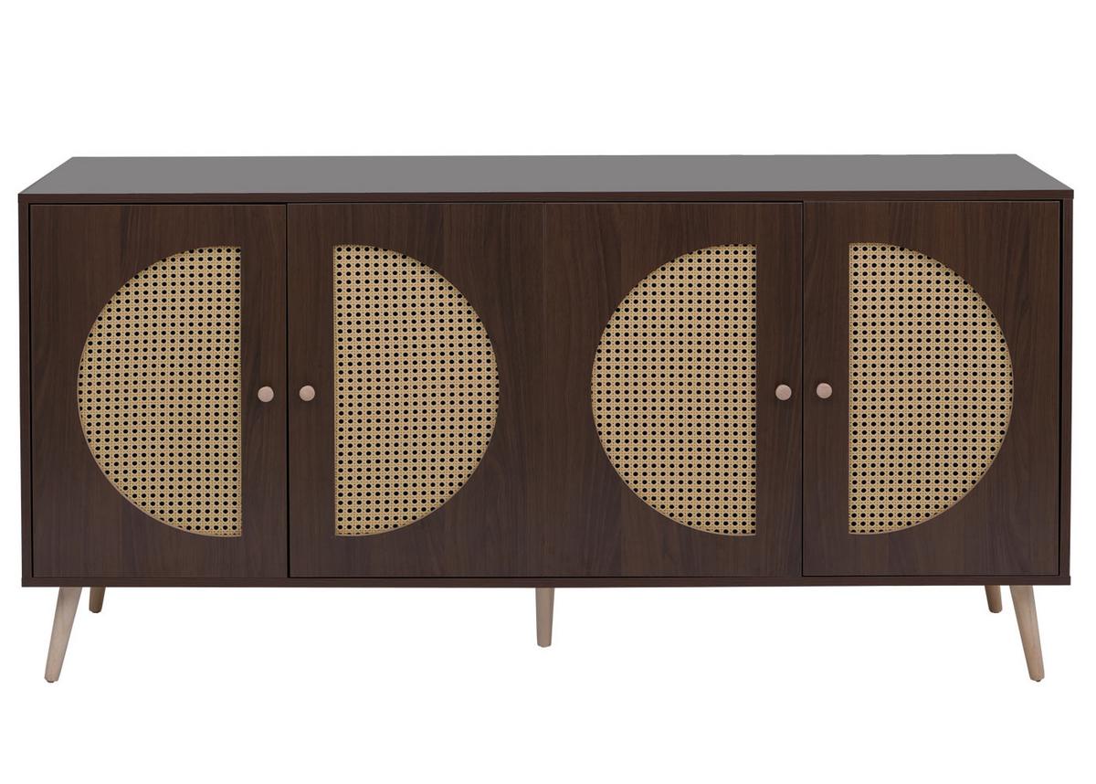 SIDEBOARD Walnuss Dekor - Walnussfarben, Holz (160/80/40cm) - MCW