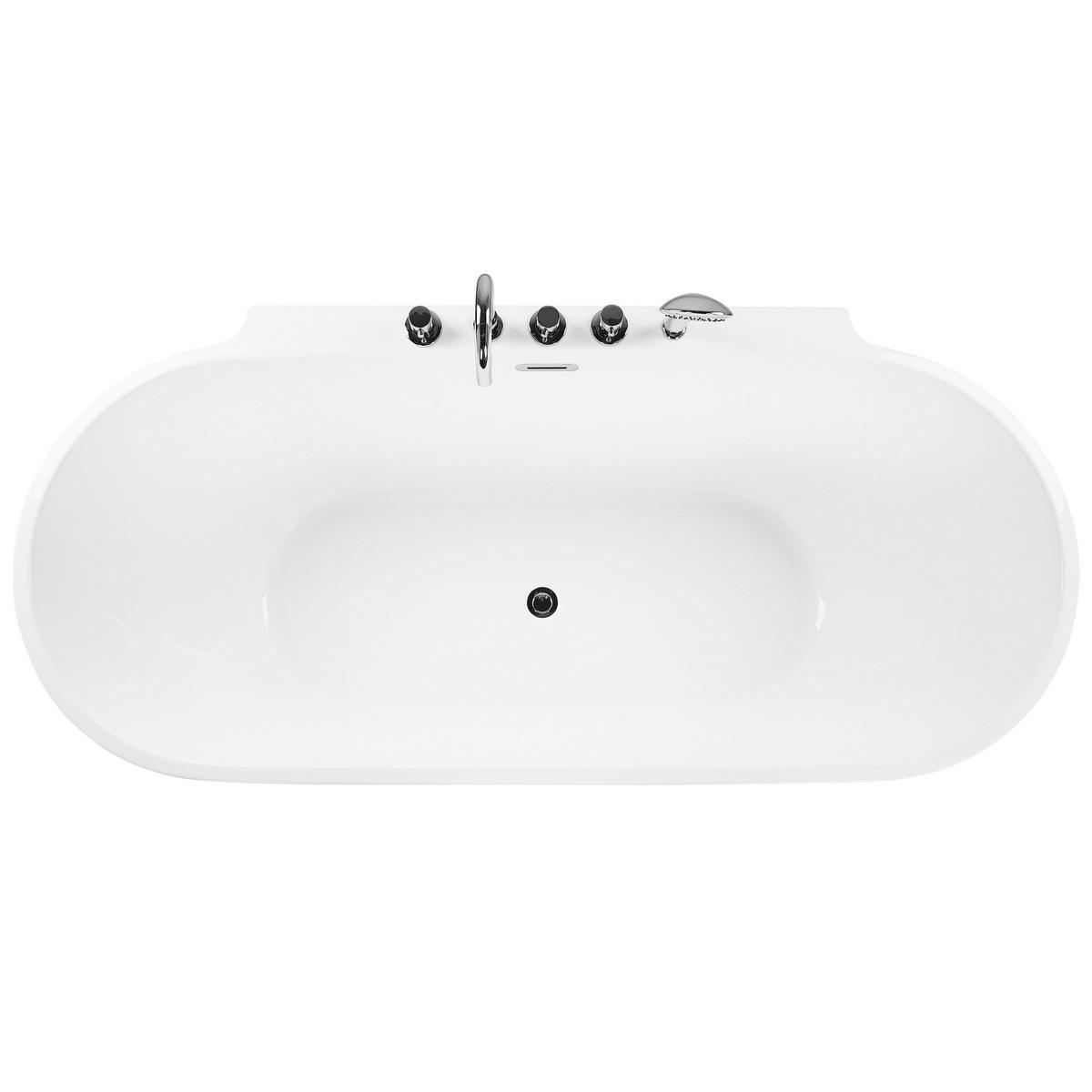BADEWANNE FREISTEHEND 80x170x83 cm rot Rotso - Rot, Kunststoff (80/83/170cm) - Beliani