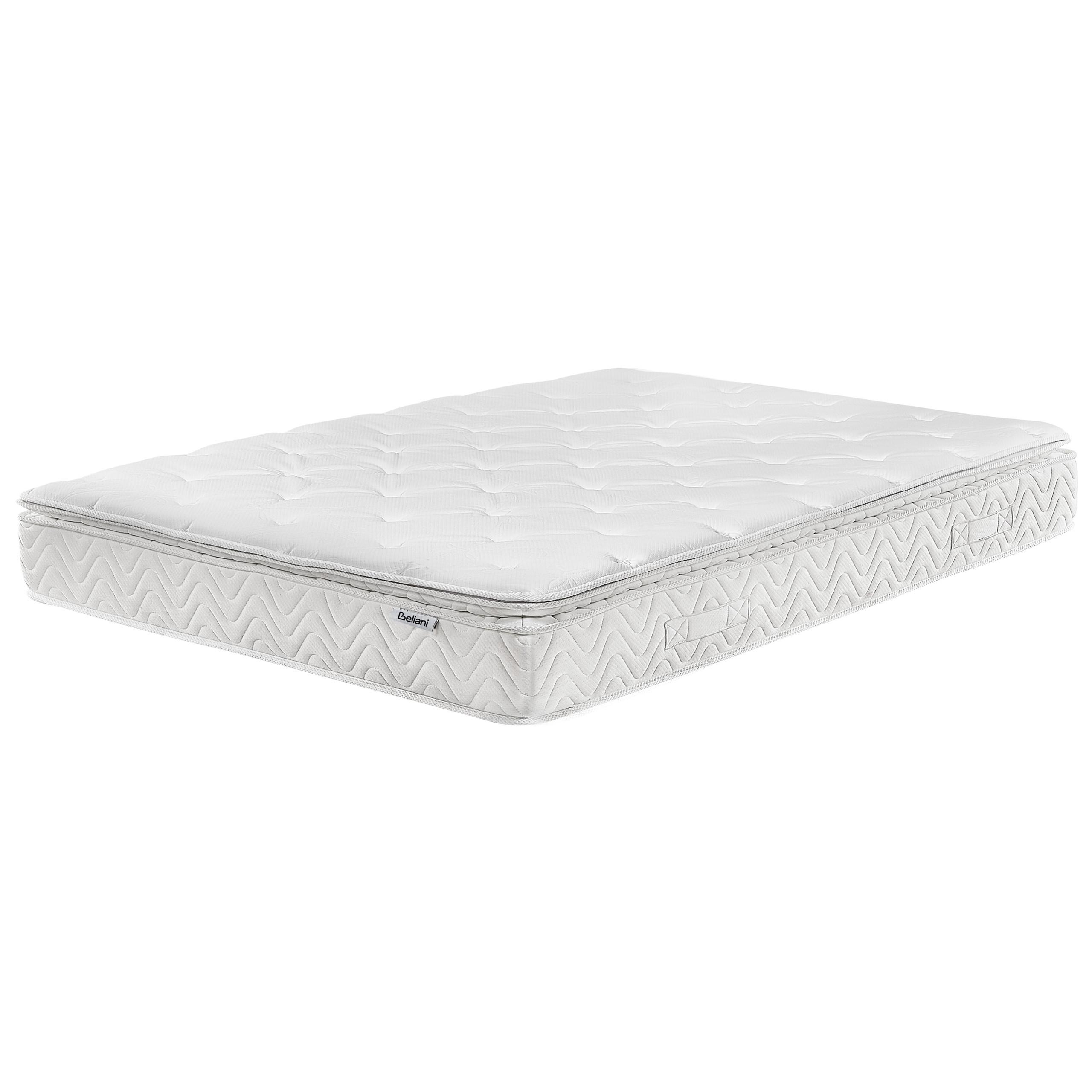 MEMORYSCHAUM-TASCHENFEDERKERNMATRATZE H2/3 Mittel 160/200 cm Luxus - Beige, Textil (160/200cm) - Beliani
