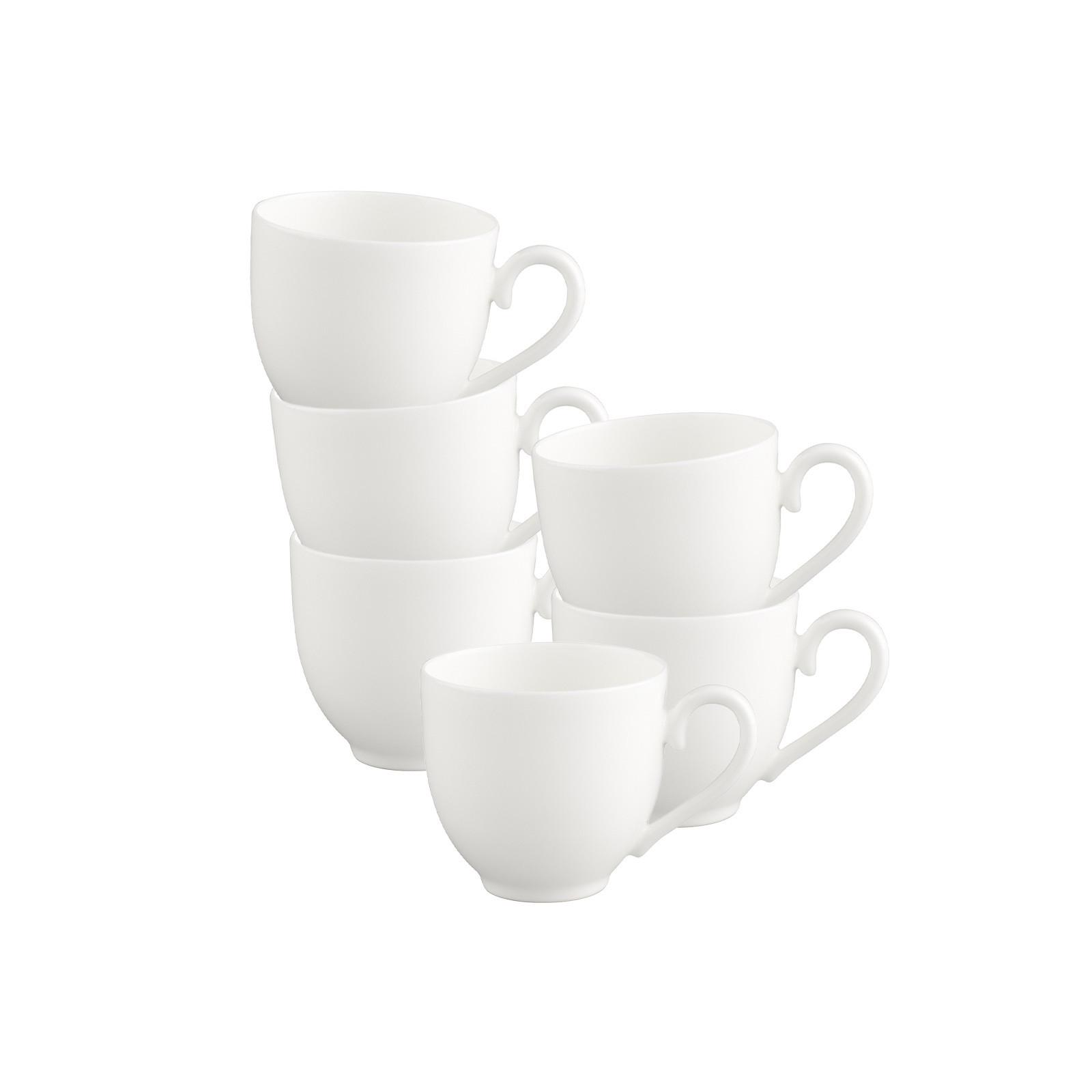 ESPRESSOTASSEN White Pearl weiß 70 ml 6er Set - Weiß, Keramik (0.07L) - Villeroy & Boch