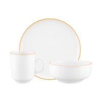 FRÜHSTÜCKS-SET Sento Home Pure Lines Mango Orange 18-tlg. - Orange, Keramik (2/2/2cm) - Seltmann Weiden