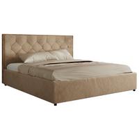 POLSTERBETT LARINO CLASSIC 200/200 - Beige Plüsch - Multipocket-Matratze - Beige, Textil (200/200cm) - MKS