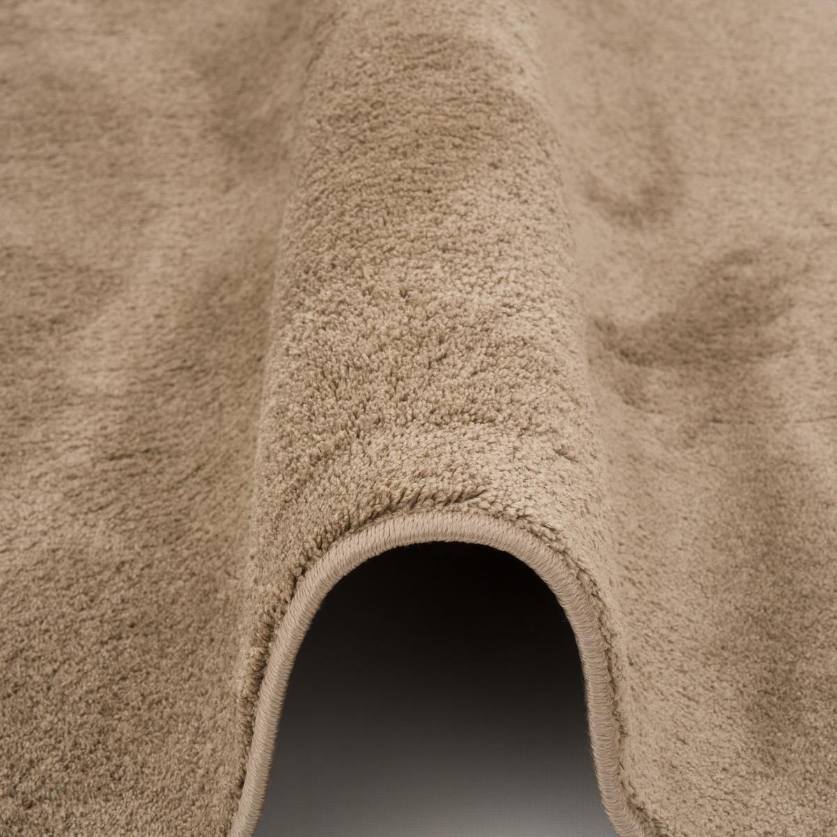 HOCHFLOR LANGFLOR TEPPICH SUPER SOFT MELIA - Taupe, Textil (80/150cm) - Pergamon