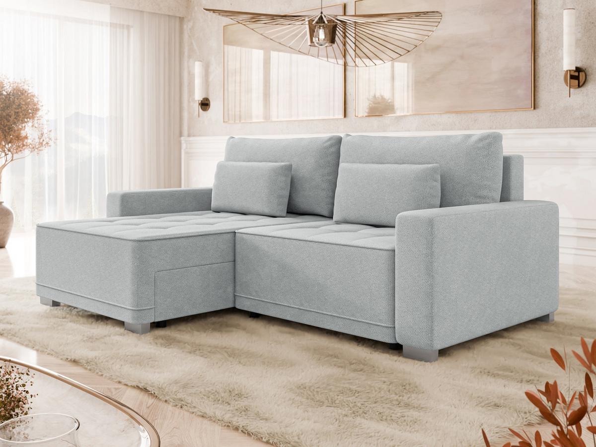 ECKSOFA Zeus - Grau, Holz/Kunststoff (238/160cm) - MIRJAN24