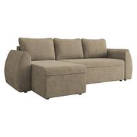 ECKSCHLAFSOFA Darlan - Hellbraun/Schwarz, Holz/Kunststoff (245/143cm) - MIRJAN24