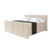 BOXSPRINGBETT mit Matratze H3/H4 - EVON KING Zanozek - 180x200 cm Beige - Ecru, Holzwerkstoff (180/200cm) - ALTDECOR