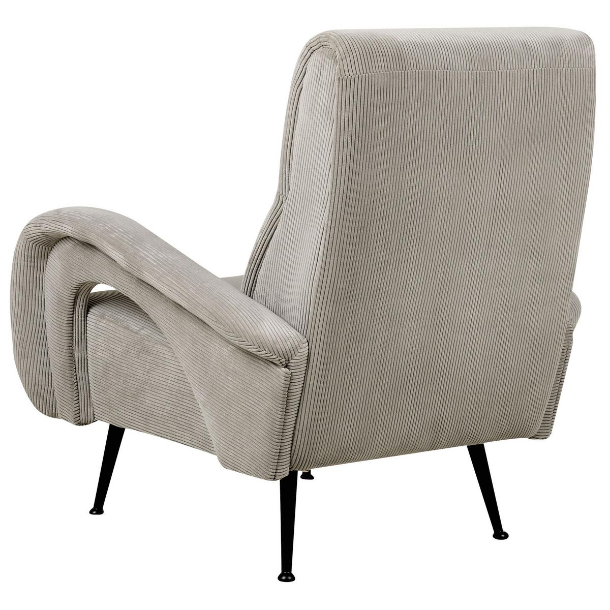SESSEL Cord grau Svalov - Grau, Textil (77/93/75cm) - Beliani