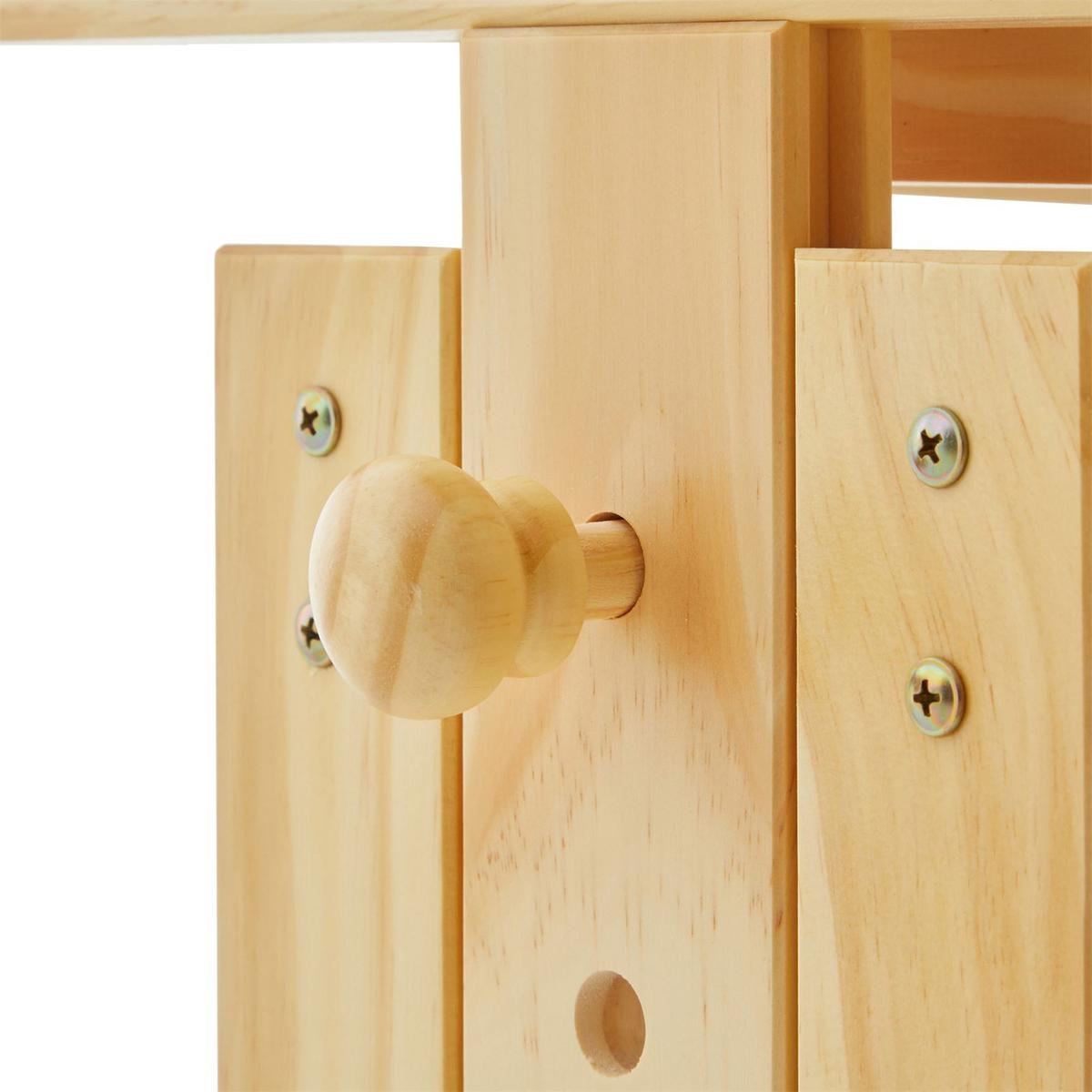 KINDERSCHREIBTISCH OLIVIA - Naturfarben/Grau, Holz (109/130/55cm) - IDIMEX
